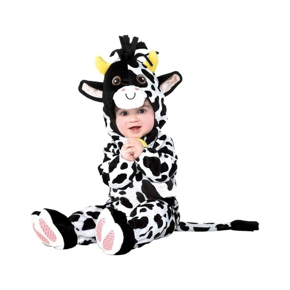 Infant Cow Costume with Hood and Tail